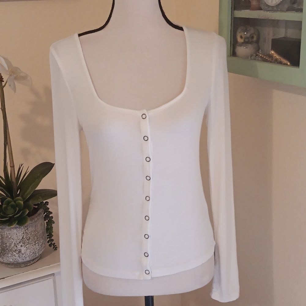 Maeve Soft Snap Close Sweater